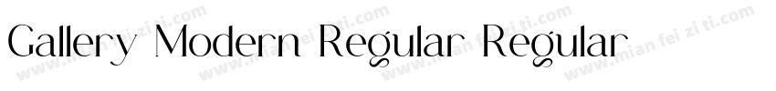 Gallery Modern Regular Regular字体转换